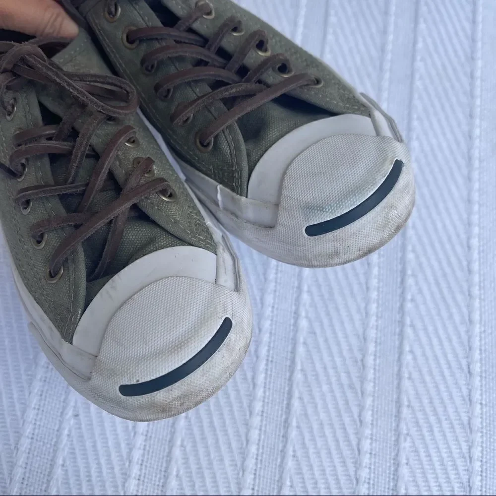 Converse Jack Purcell Unisex Mens 4 Women 5.5 JP Signature‎ Ox Shoes Olive Green